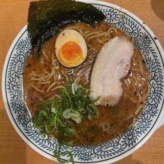 熟成醤油　醤油豚骨ラーメン　黒(丸源ラーメン 枚方店)
