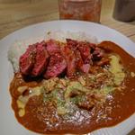 ちょいステーキ&煮込みカレー(ステーキライスの店 センタービーフ横浜関内本店)