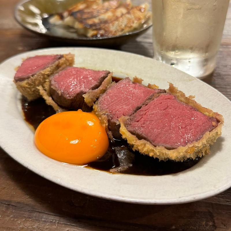 味噌レアカツ(居酒屋 都 【喫煙可】【昼飲み】)