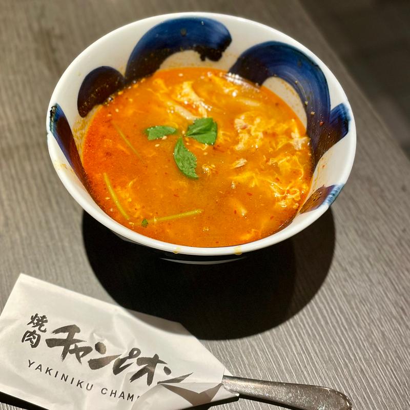 ランチコース　ユッケジャンクッパ(焼肉チャンピオン 池袋東武店)