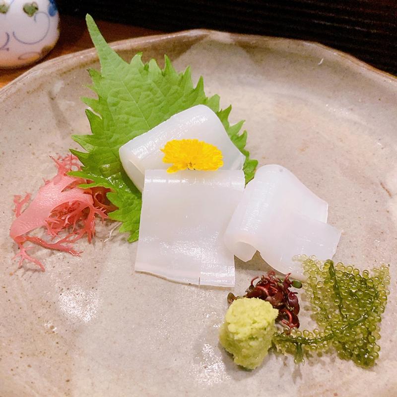 水いか刺身(食遊亭 AOI （アオイ）)