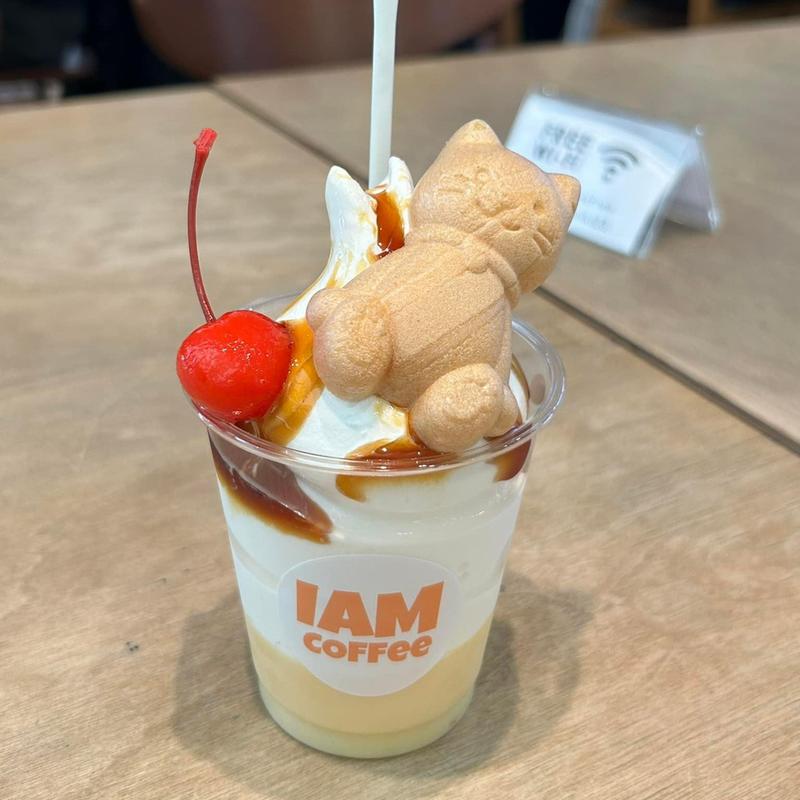 プリンソフトクリーム(IAM coFFee 錦町店)