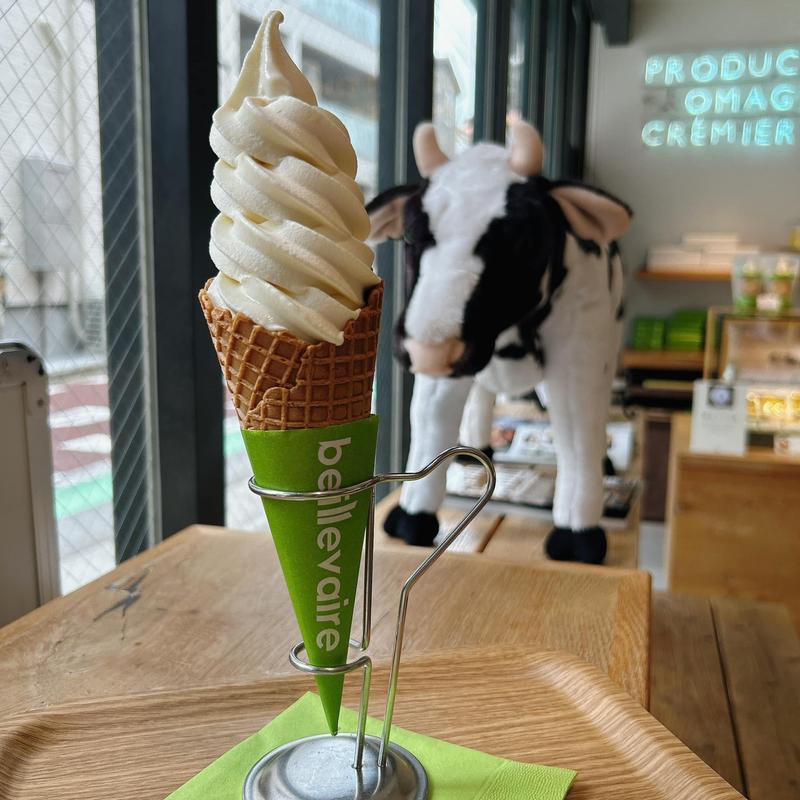 ミックス（発酵バター＆チーズ）ソフトクリーム(ベイユヴェール beillevaire 麻布十番店)