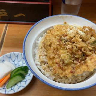 かき揚げ丼とかけ蕎麦(江戸一 善光寺店 （えどいち）)