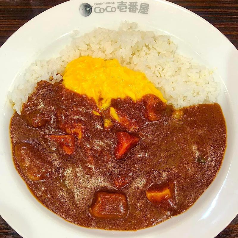 やさいカレー 20辛 ライス200g スクランブルエッグ(カレーハウス CoCo壱番屋 小田急祖師ヶ谷大蔵駅前店)