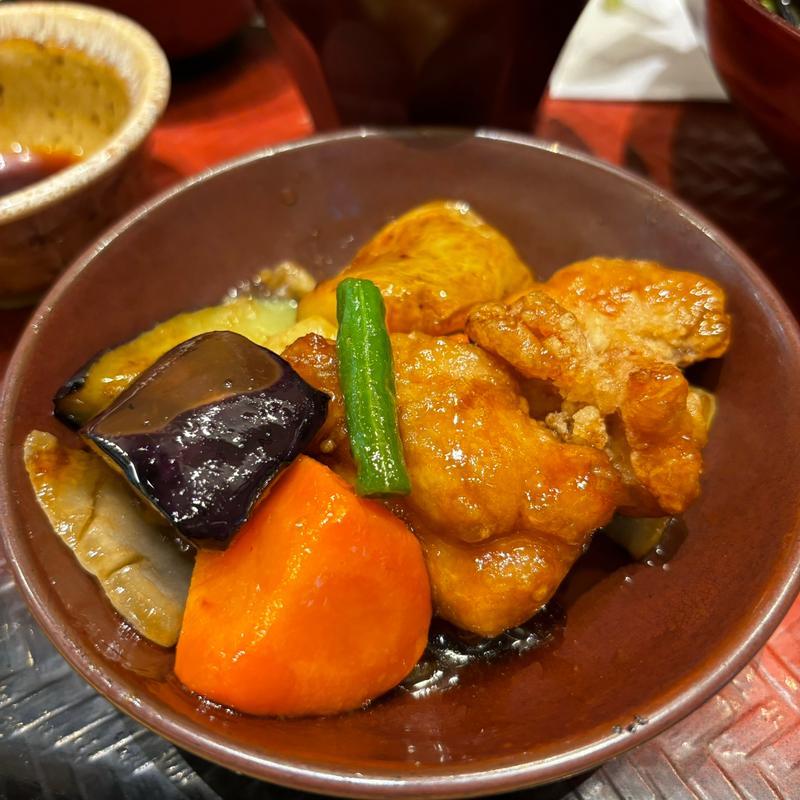 ミニ鶏の黒酢あん(大戸屋ごはん処 ベニバナウォーク桶川店)