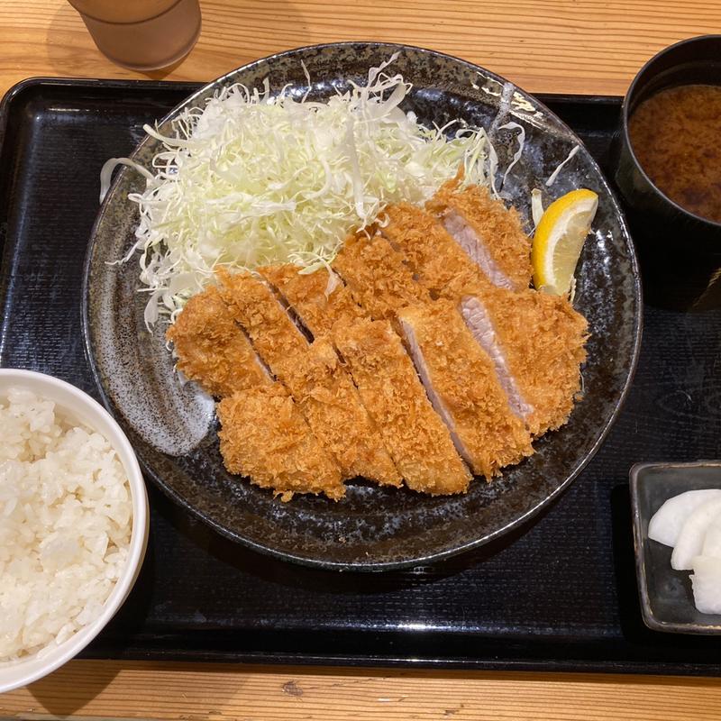 ダブルロースかつ定食(とんかつ　まるや 大手町店 )