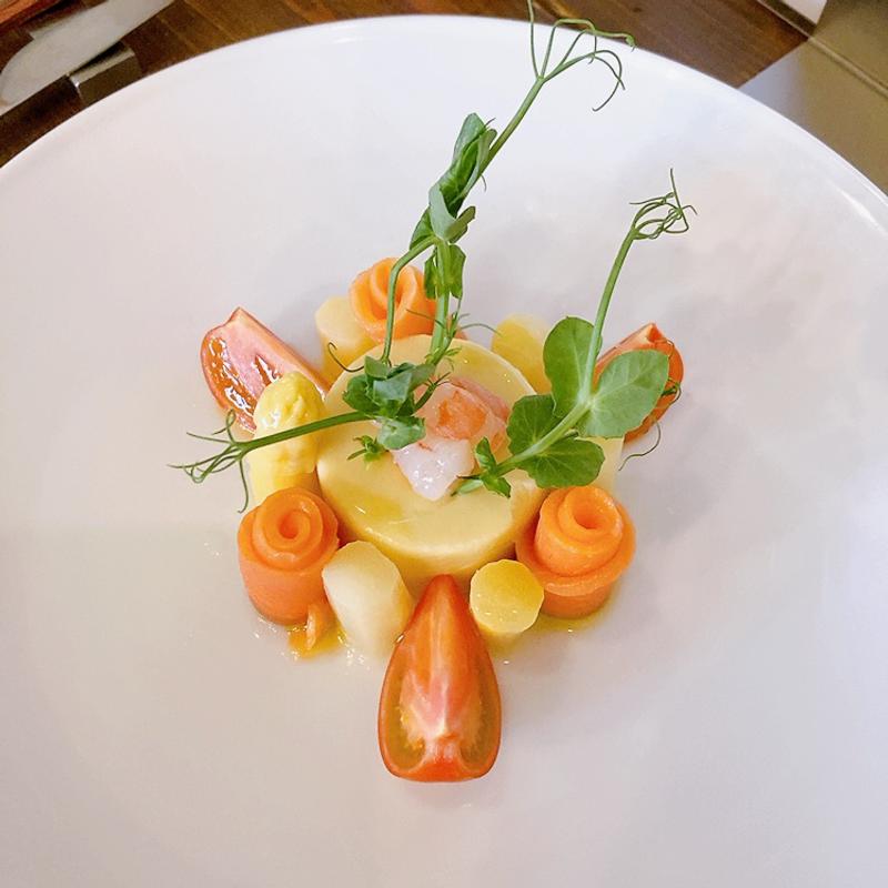 ホワイトアスパラガスのブランマンジェ(バラックシュシュ)