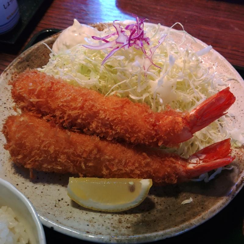 エビフライ定食(おいしんぼ )
