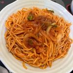 ハーフにら玉親子丼 ハーフナポリタンセット(古都)