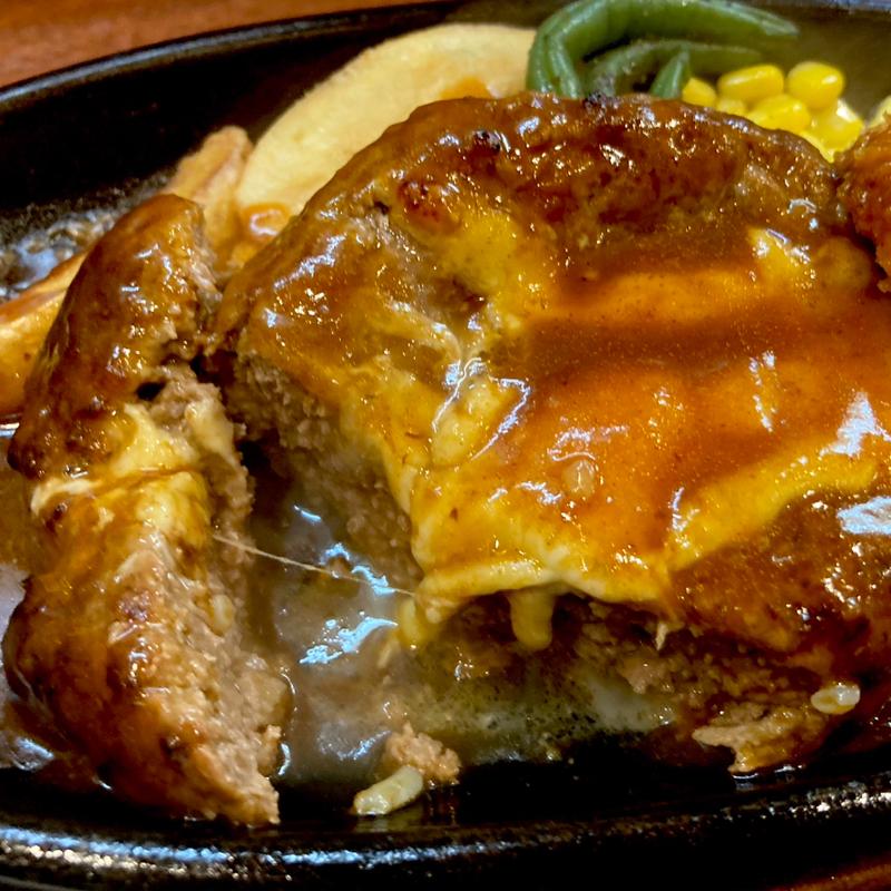 チーズハンバーグステーキ(キッチン谷沢)