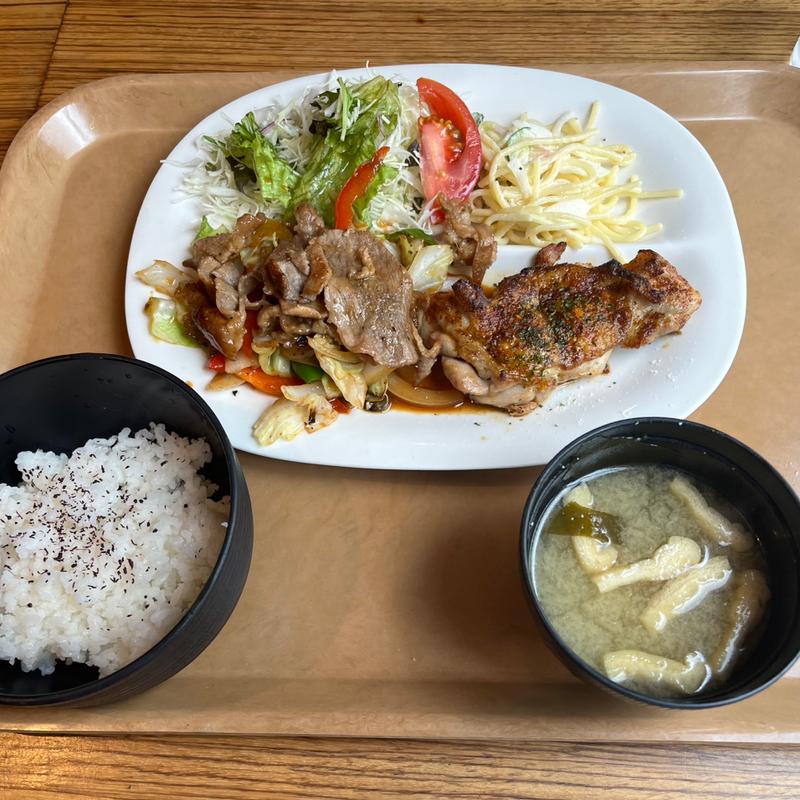 本日のお肉のコンビランチ(Jackson's N.Y.DINER （ジャクソンズニューヨークダイナー）)