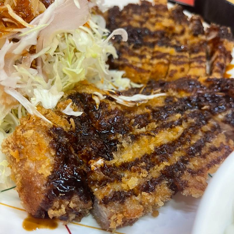 Wロースカツ定食(あけぼのラーメン 小禄店 )