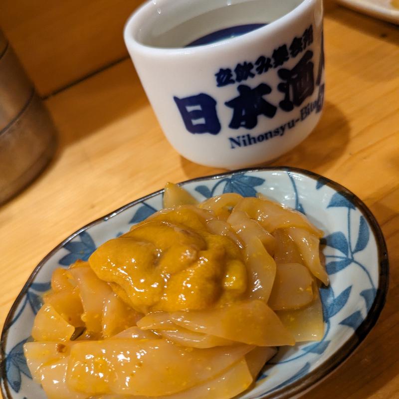 ヤリイカうに和え(立飲み集会所日本酒人 )