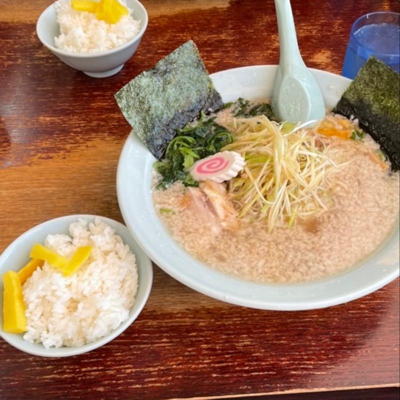 塩ねぎラーメン　半ライス(ラーメンショップ 卒島店 )