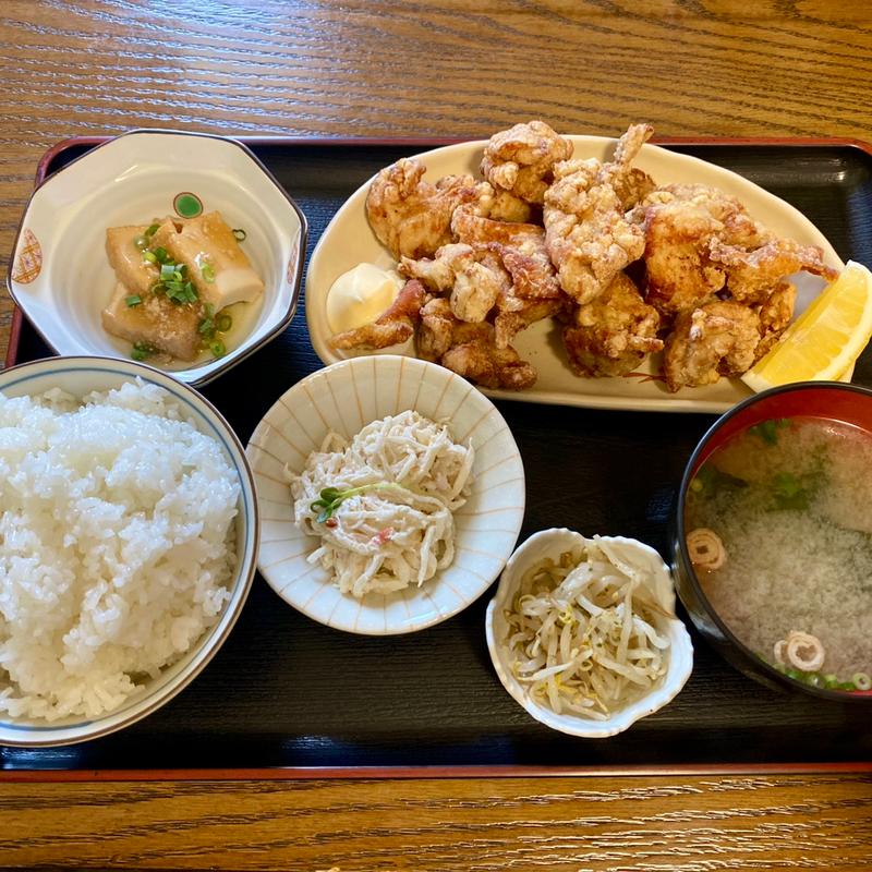 とりのから揚げ定食(希・お食事喫茶 )