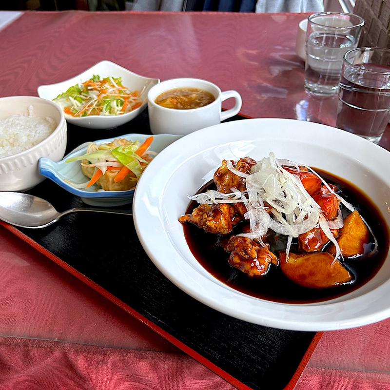 黒酢酢豚ランチ(無問題)