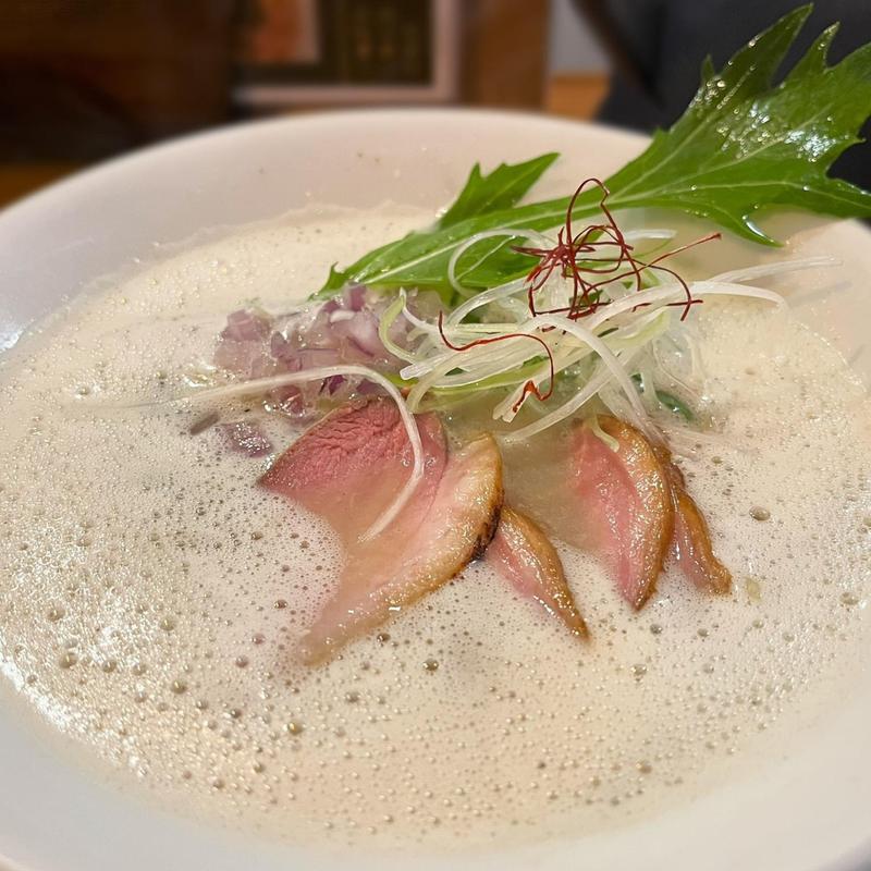 鴨白湯そば(鴨だし中華そば 王鴨)