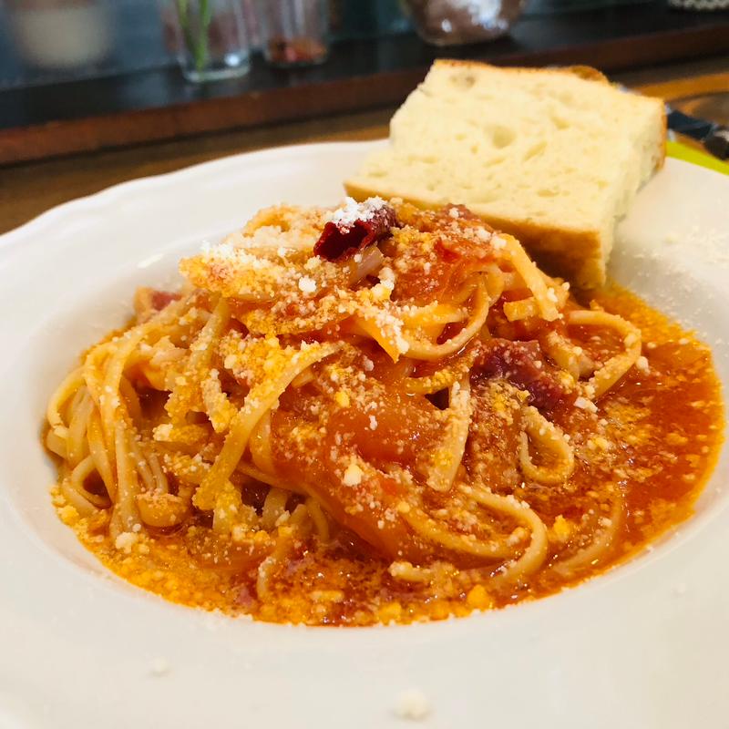 アマトリチャーナ_PASTA ドルチェコース(クチーナイタリアーナミニモ)