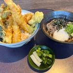 ごちそう海老天丼+ﾐﾆ冷やしとろろぶっかけそば