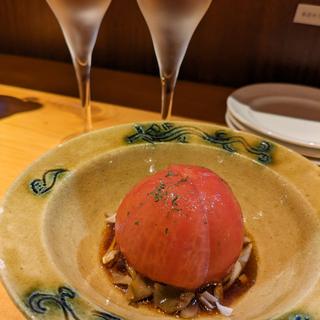 フルーツトマト、ザーサイのマリネ(日本酒バル HARETOKE )