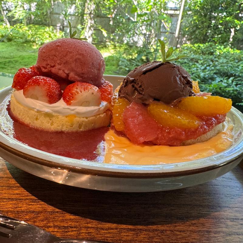 季節のパンケーキ(菊乃井 無碍山房)