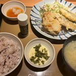 鶏と鯖の天ぷら定食