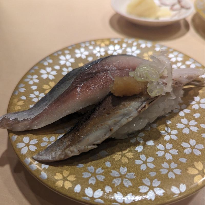 しめさば・さば炙り(函館グルメ回転寿司 函太郎 鶴岡店 )