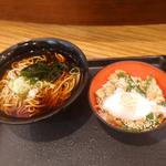 ミニ豚スタミナ丼セット かけそば(富士そば 新小岩南口店 )