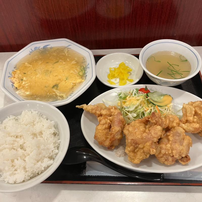 唐揚げ定食(垂水園)