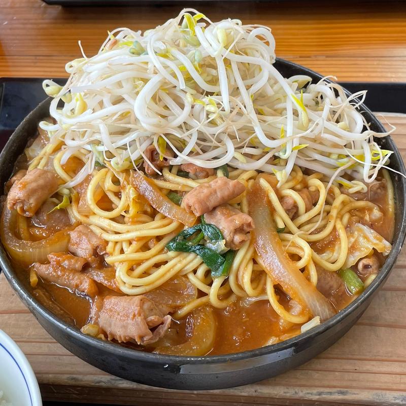 みそホルモン定食（チャンポンめん入り）(かつ太郎食堂 )