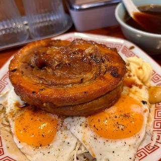 キングチャーシューエッグ定食(Heart Restaurant 安ざわ家 練馬店)