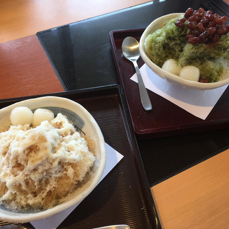 ミルクティーかき氷(和食さと 堺宿院店)