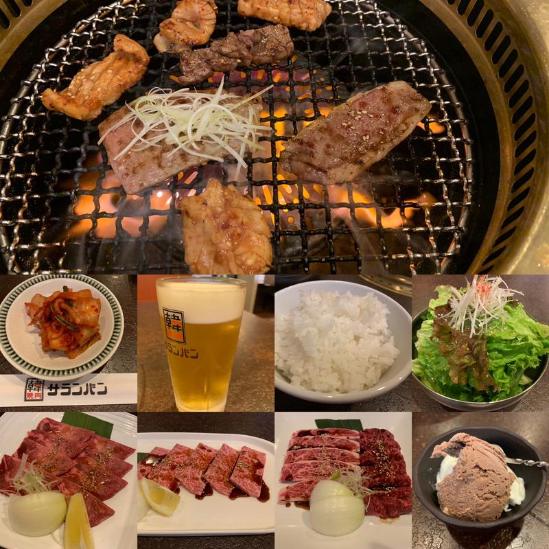 あべ牛ロースほか焼肉いろいろ(韓焼肉 サランバン )