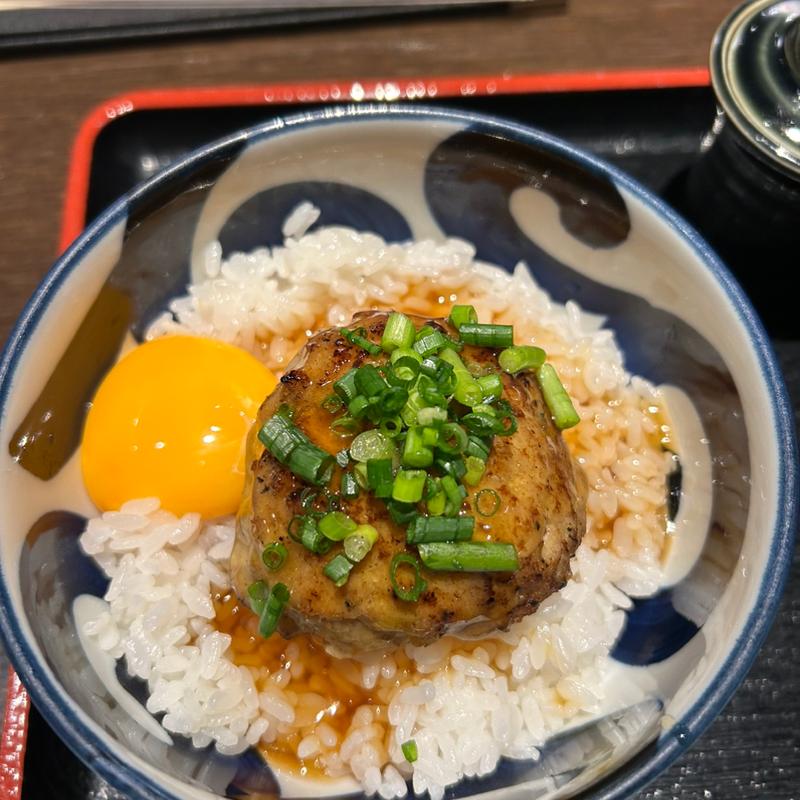月見つくね丼(蕎麦切り くろ)