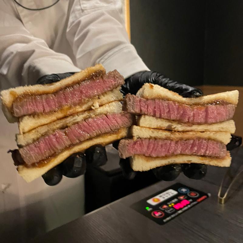 シャトーブリアンのサンドイッチ(焼肉牛印 新宿店)