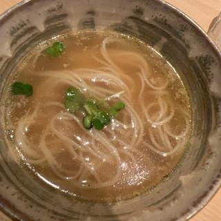 鶏出汁素麺(鳥しき （とりしき）)