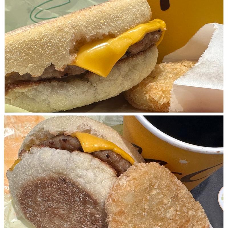 ソーセージマフィンセット(マクドナルド 大和店)