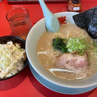醤油ラーメンネギチャー丼(山岡家 日立東金沢店 )