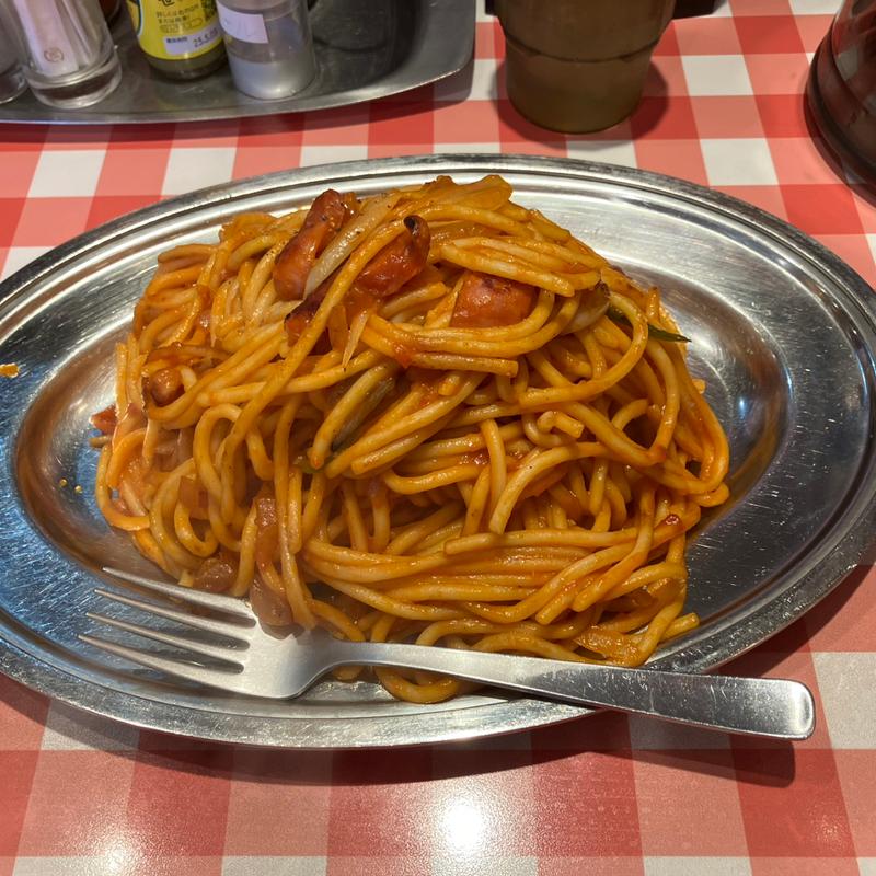 ナポリタン(スパゲッティーのパンチョ 大阪なんば店)