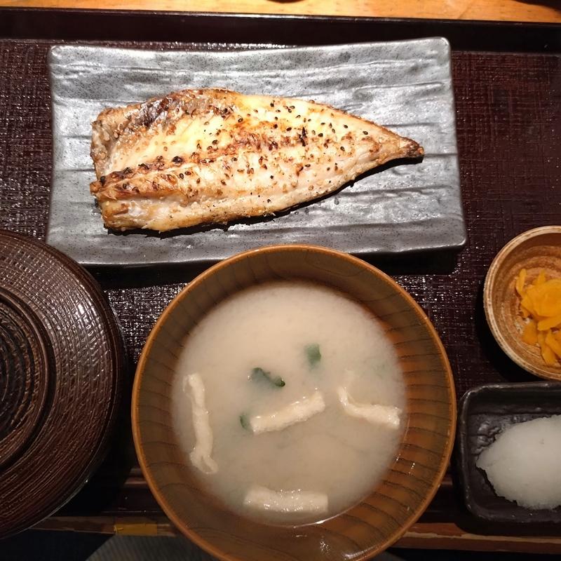 とろあじのいしる定食(越後屋 鶴千代)