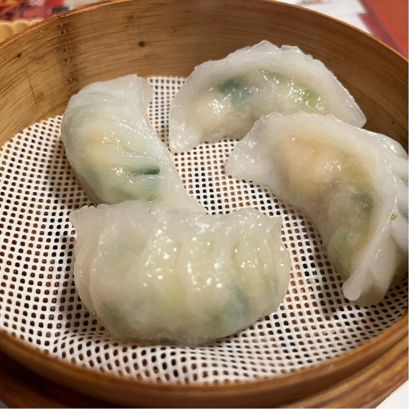 海老にら蒸しギョーザ(広東飯店　美香園 （びこうえん）)