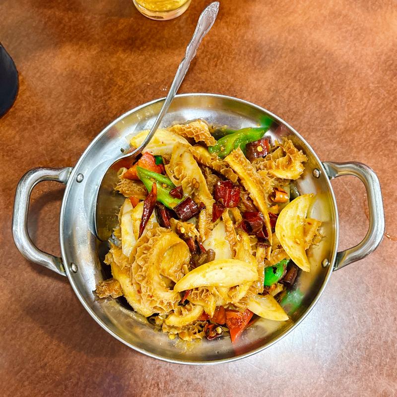 ハチノスのクミン炒め(晴々飯店 （セイセイハンテン）)