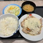 ごろごろチキンの和風タルタル定食 ダブル