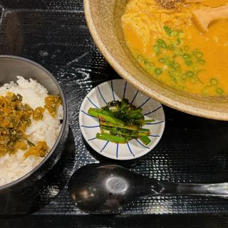 どろそば（高菜ごはんセット）(大衆酒場 ぎふや 梅田東通り店)