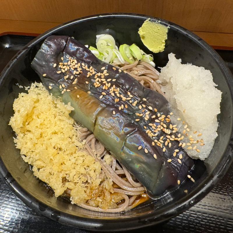 揚げ茄子おろしそば(よもだそば 御徒町店)