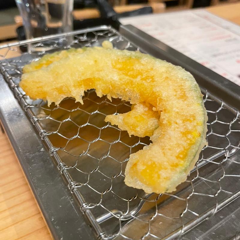 かぼちゃ天(天ぷら食堂 たもん)