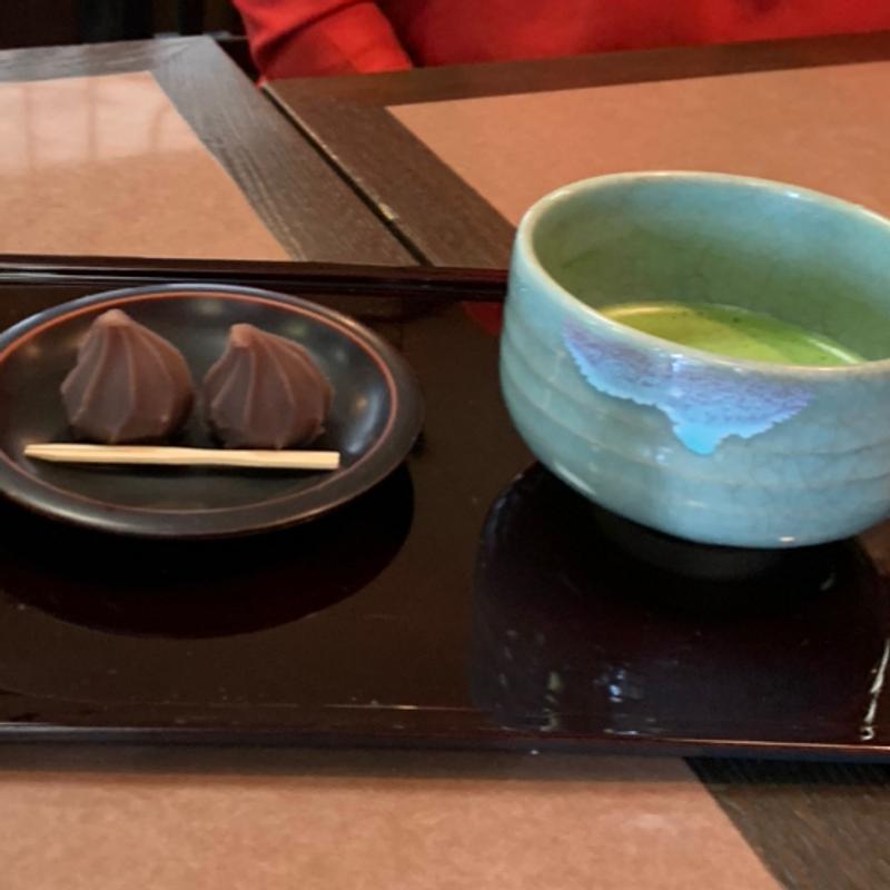 八福餅お抹茶セット(そば処 八福茶屋 )