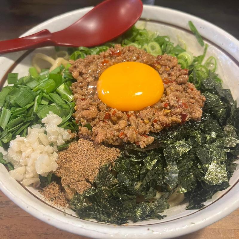 台湾まぜそば(250g)追い飯付(麺屋 やまひで 奈良本店)