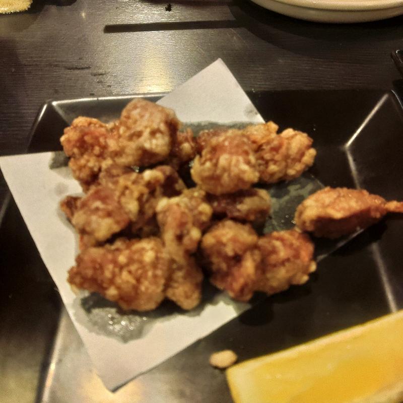 砂ずりの唐揚げ(居酒屋うまてば)